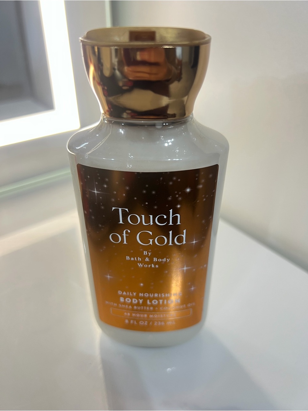 Bath & Body Works Touch of Gold Lotion – Gold & White Bottle